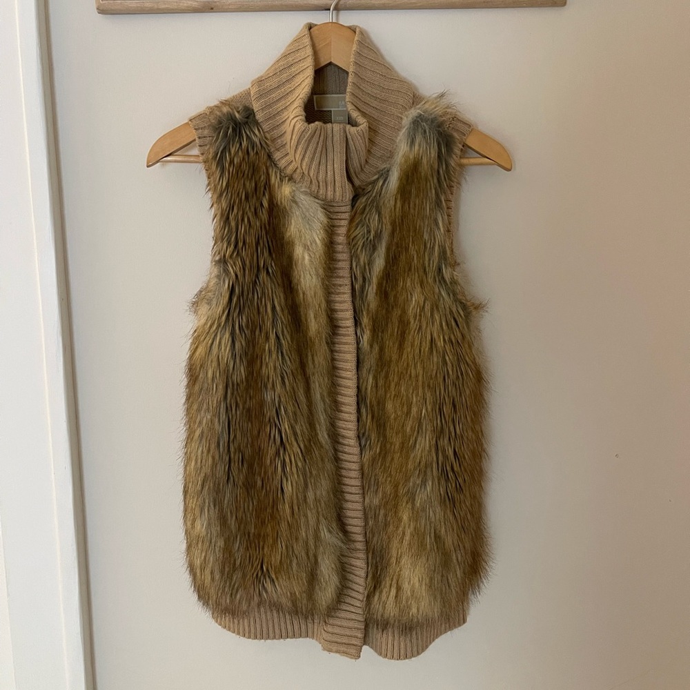 Michael Kors faux fur vest